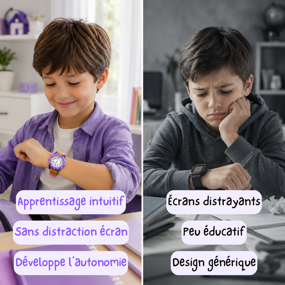 Apprenti heure — La première montre qui apprend l'heure à ton enfant